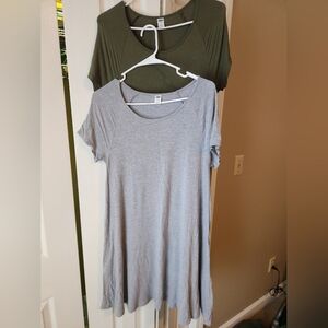 2 Old Navy Swing T shirt Dresses